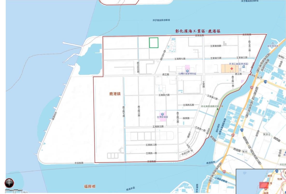 焚化廠址及區位圖