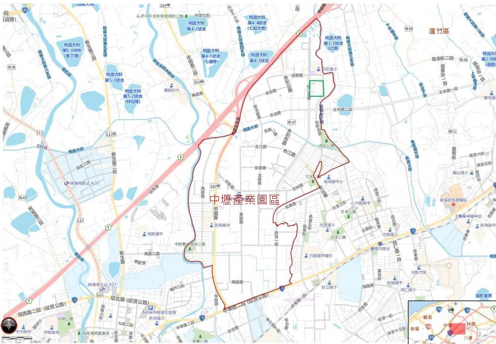 焚化廠址及區位圖