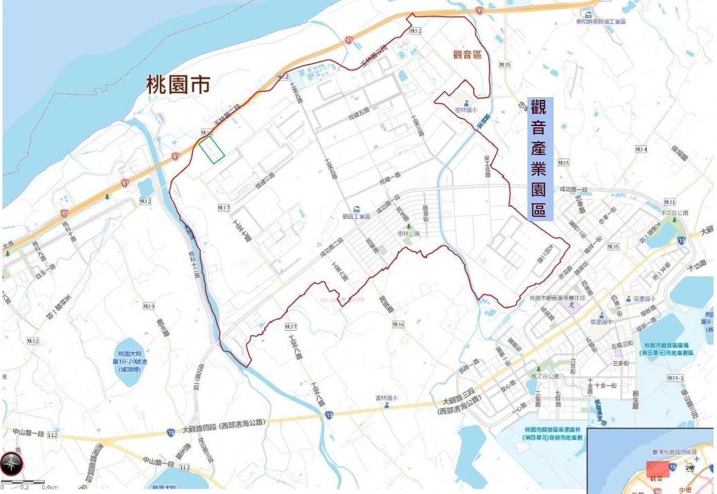 焚化廠址及區位圖