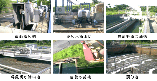 污水處理廠前處理單元照片
