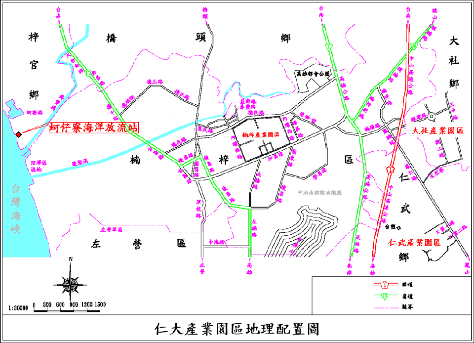 仁大產業園區地理位置圖