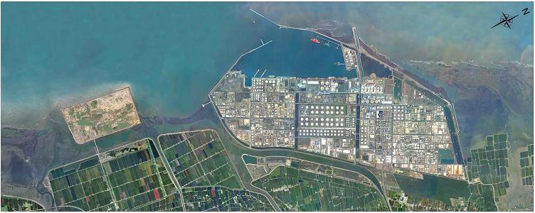 經濟部雲林離島基礎式產業園區鳥瞰圖