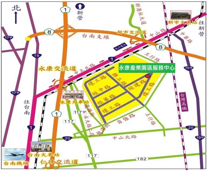 永康產業園區地理位置圖