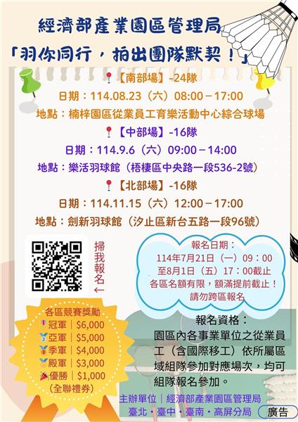 「羽你同行，拍出團隊默契！」 114年園管局羽球賽 熱血開打！(海報).jpg